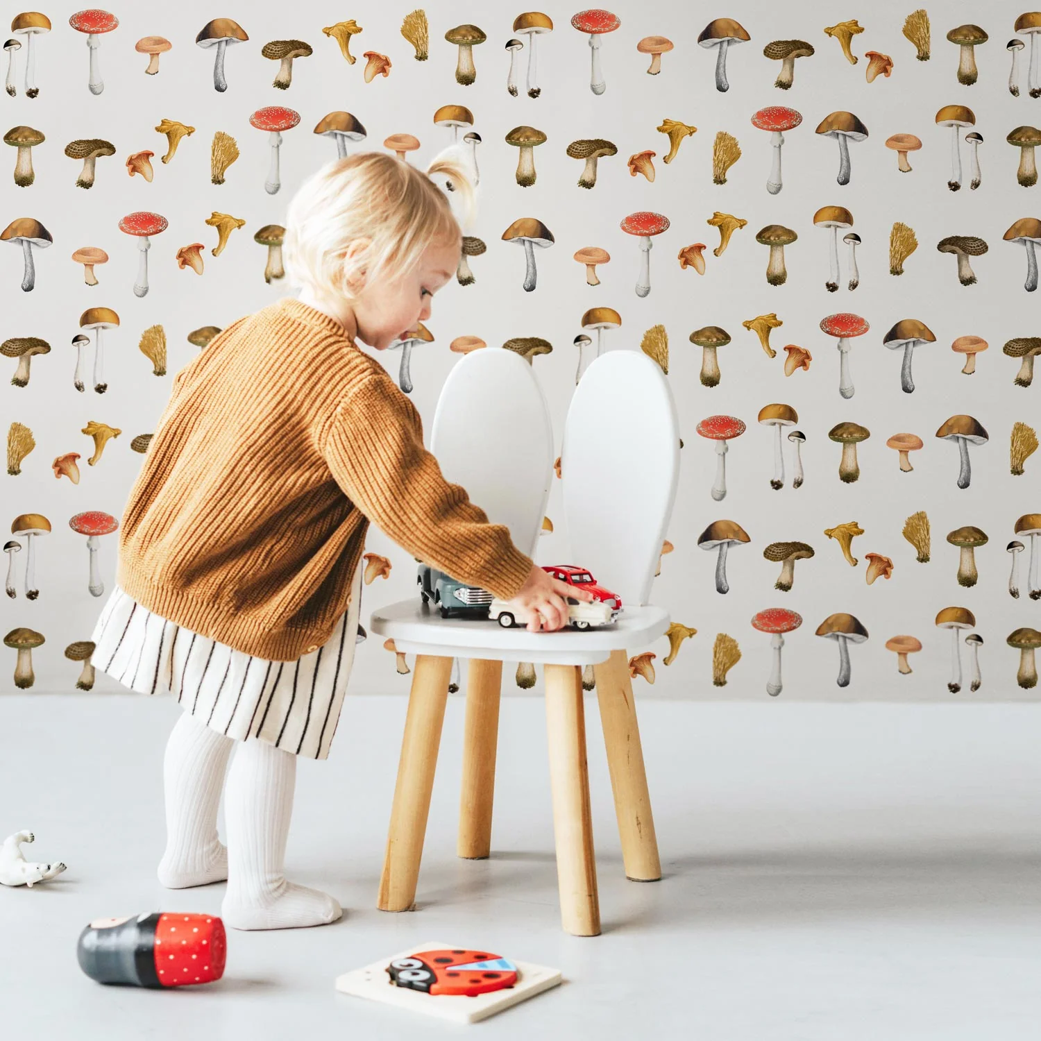 Wild Mushrooms Wallpaper for Kids Room
