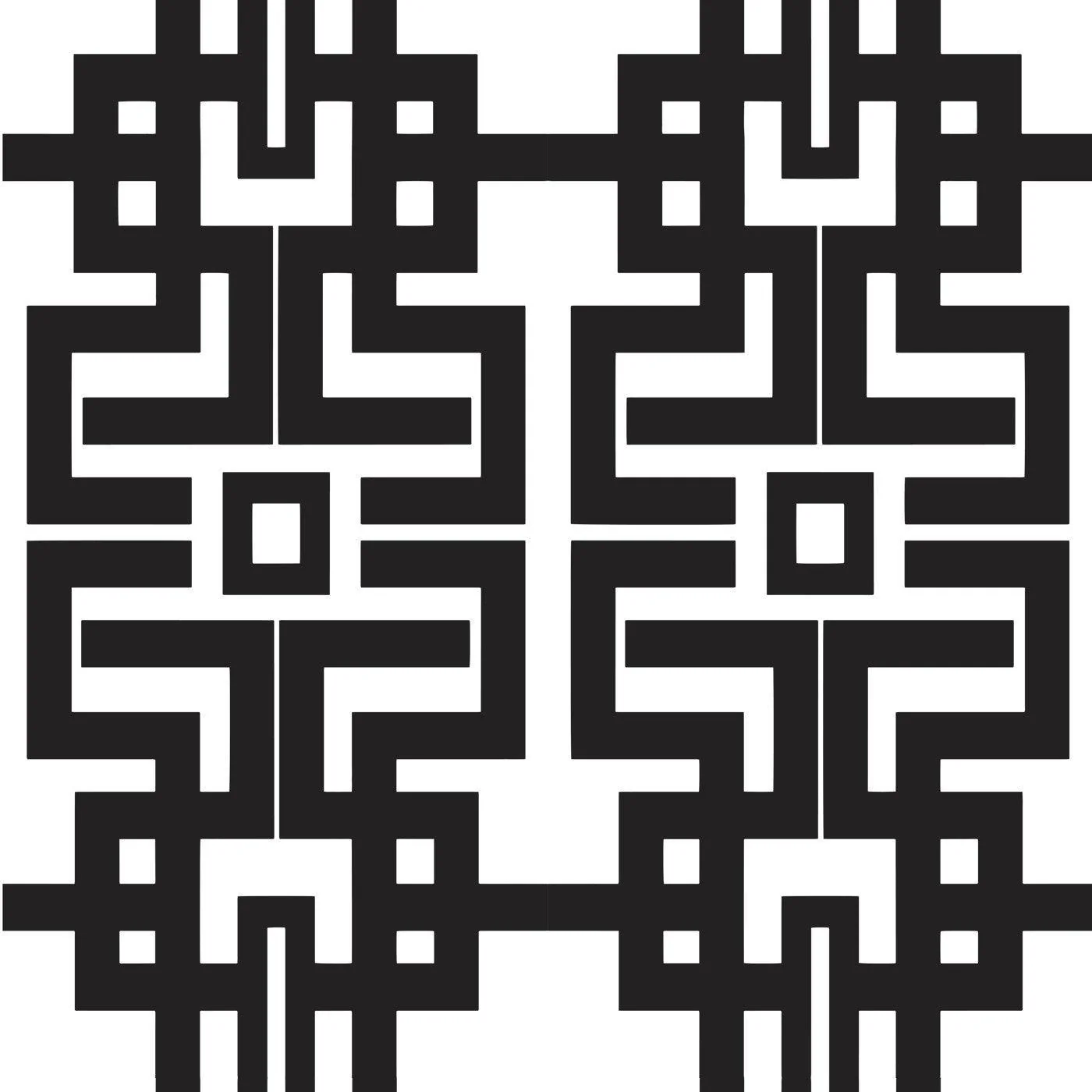 Aztec - Black Wallpaper by The Blush Label