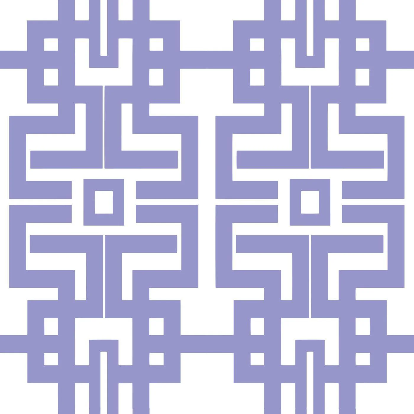 Aztec - Periwinkle Wallpaper by The Blush Label