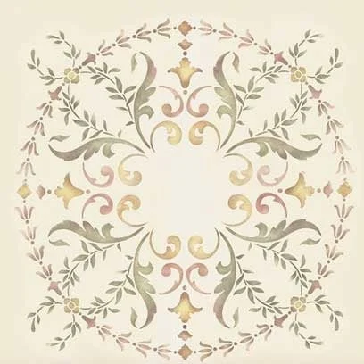 19th Century Ceiling Medallion Stencil
