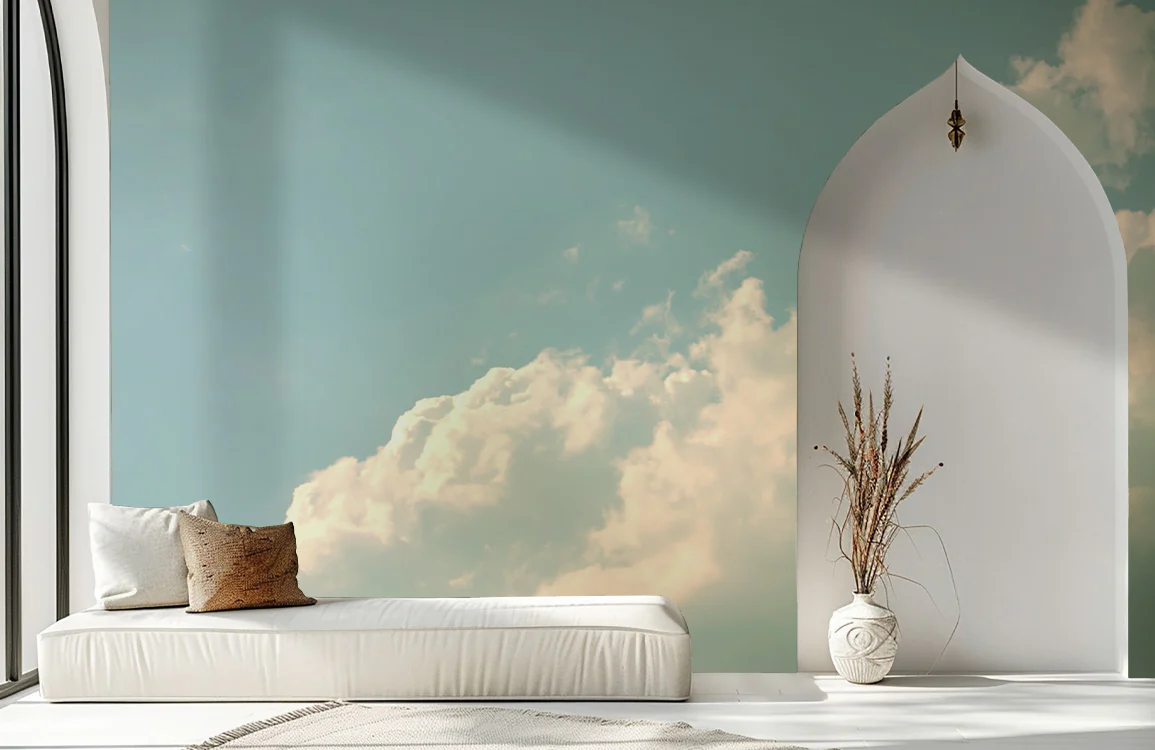 Warm Light Sky Mural Wallpaper