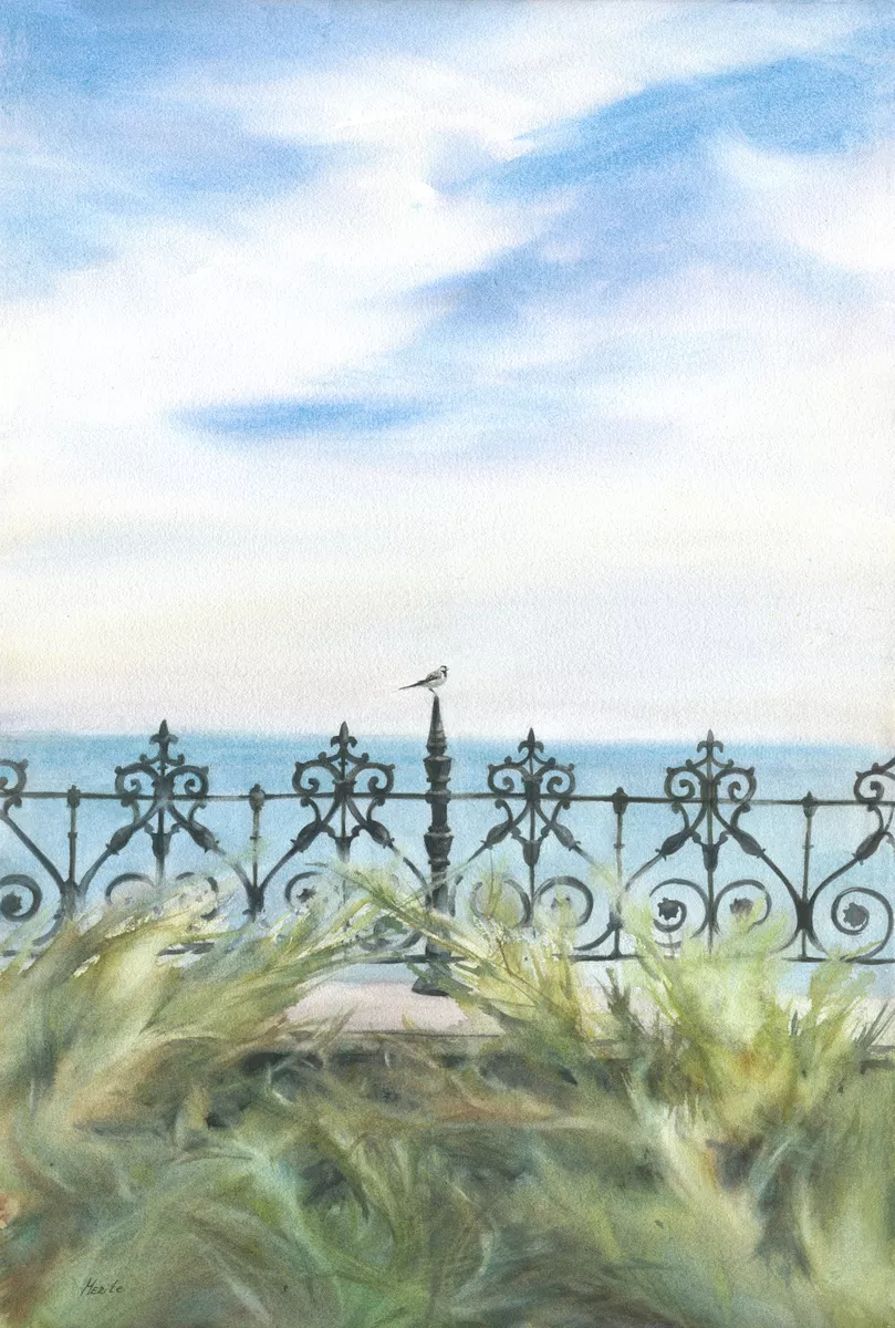 "A quiet story" (2021) Watercolour by Merite Watercolour