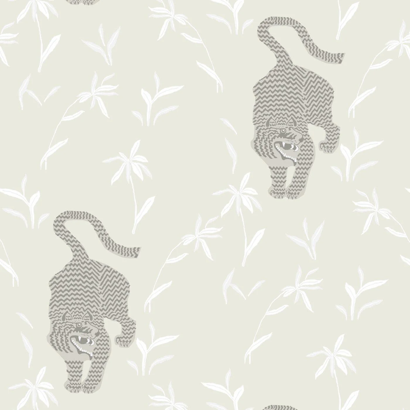 Stalking Tiger - Moon Wallpaper