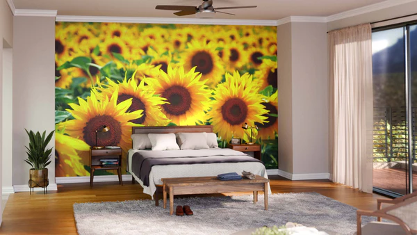 A Sunflower Field Mural