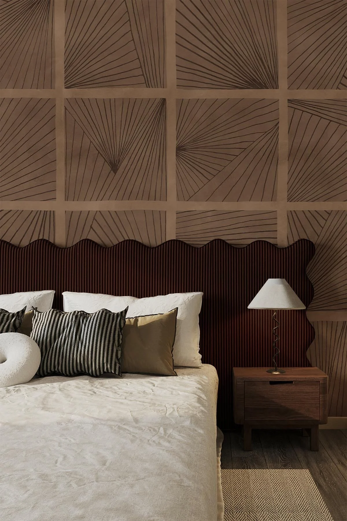 Deco Grid Brown