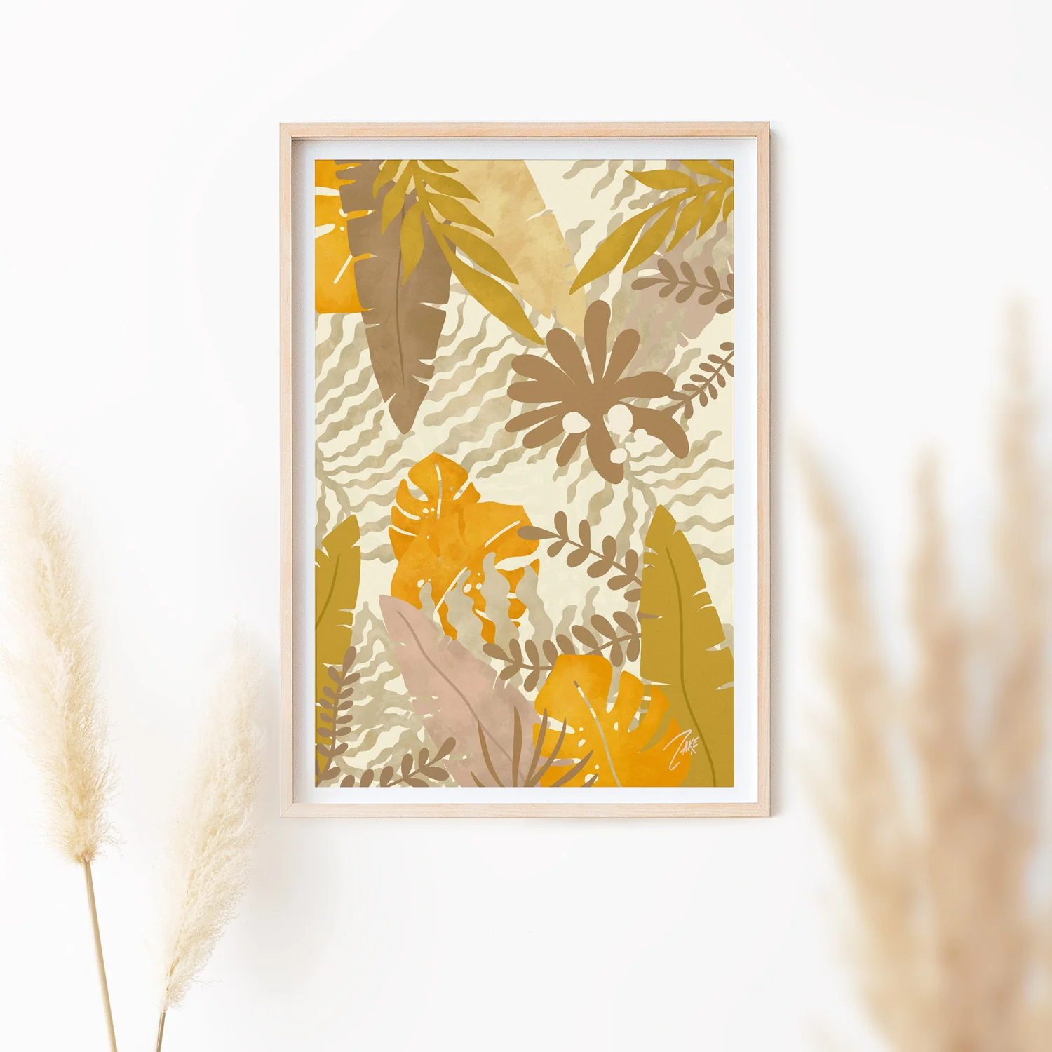 Calm Jungle Ambiance Art Print Poster