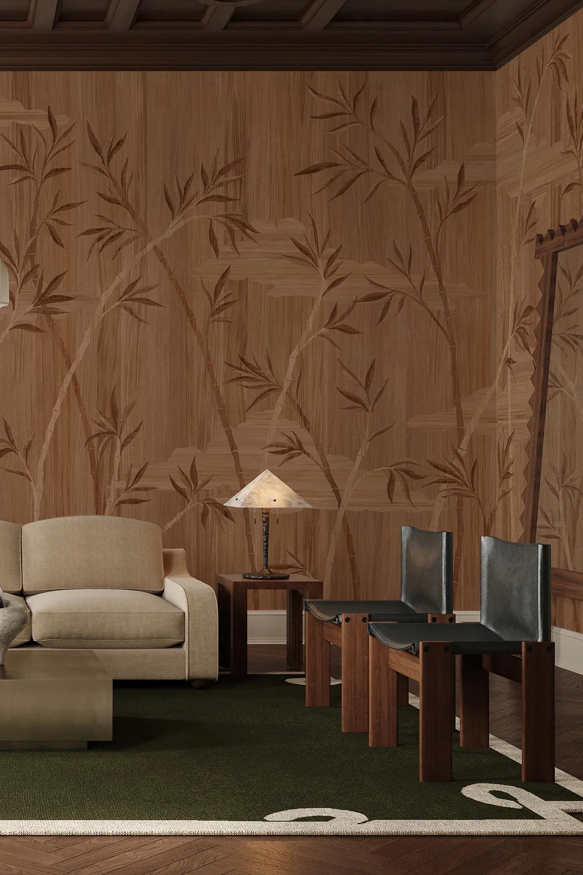 Bamboo Marquetry Oak