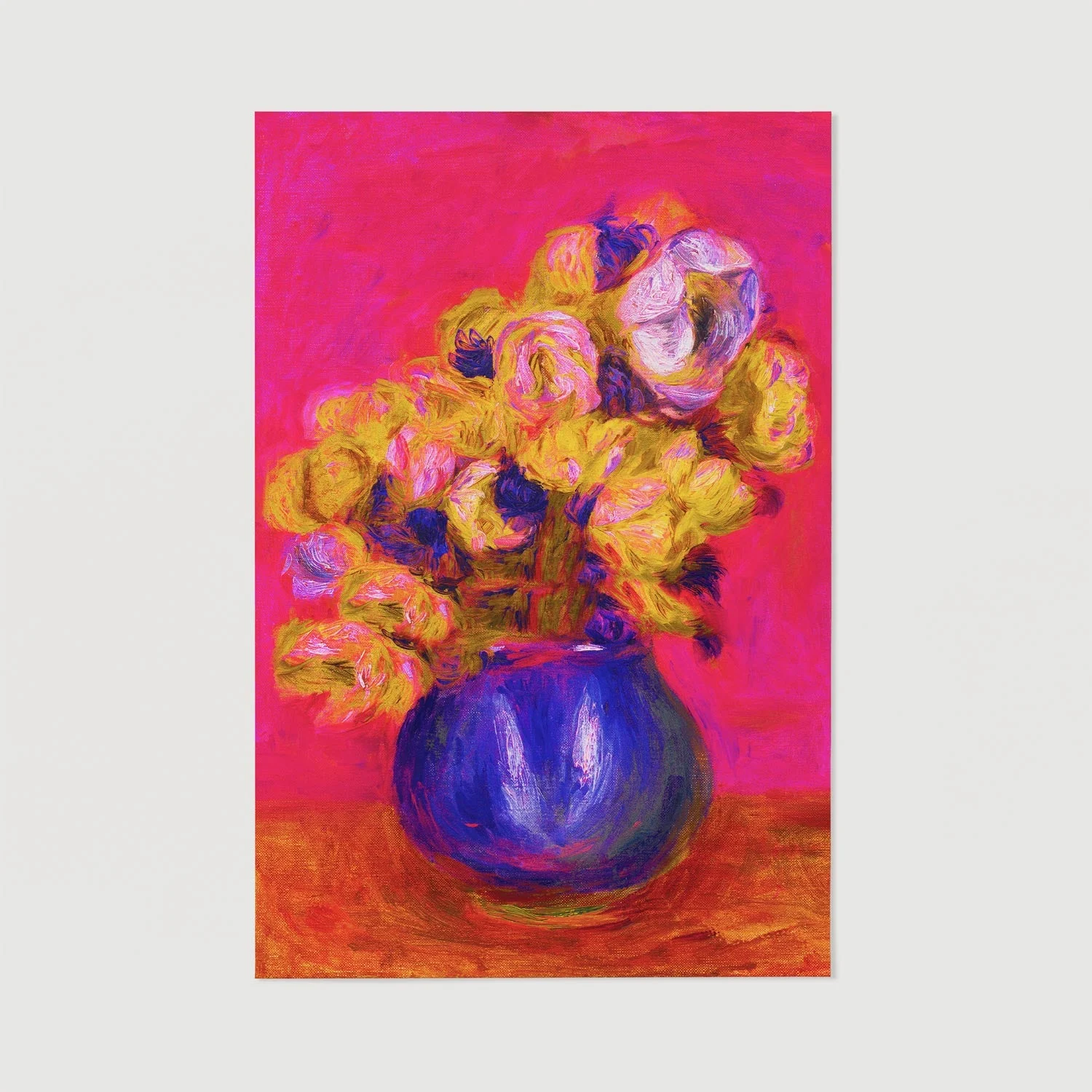 Vase of Flowers Painting Art Print