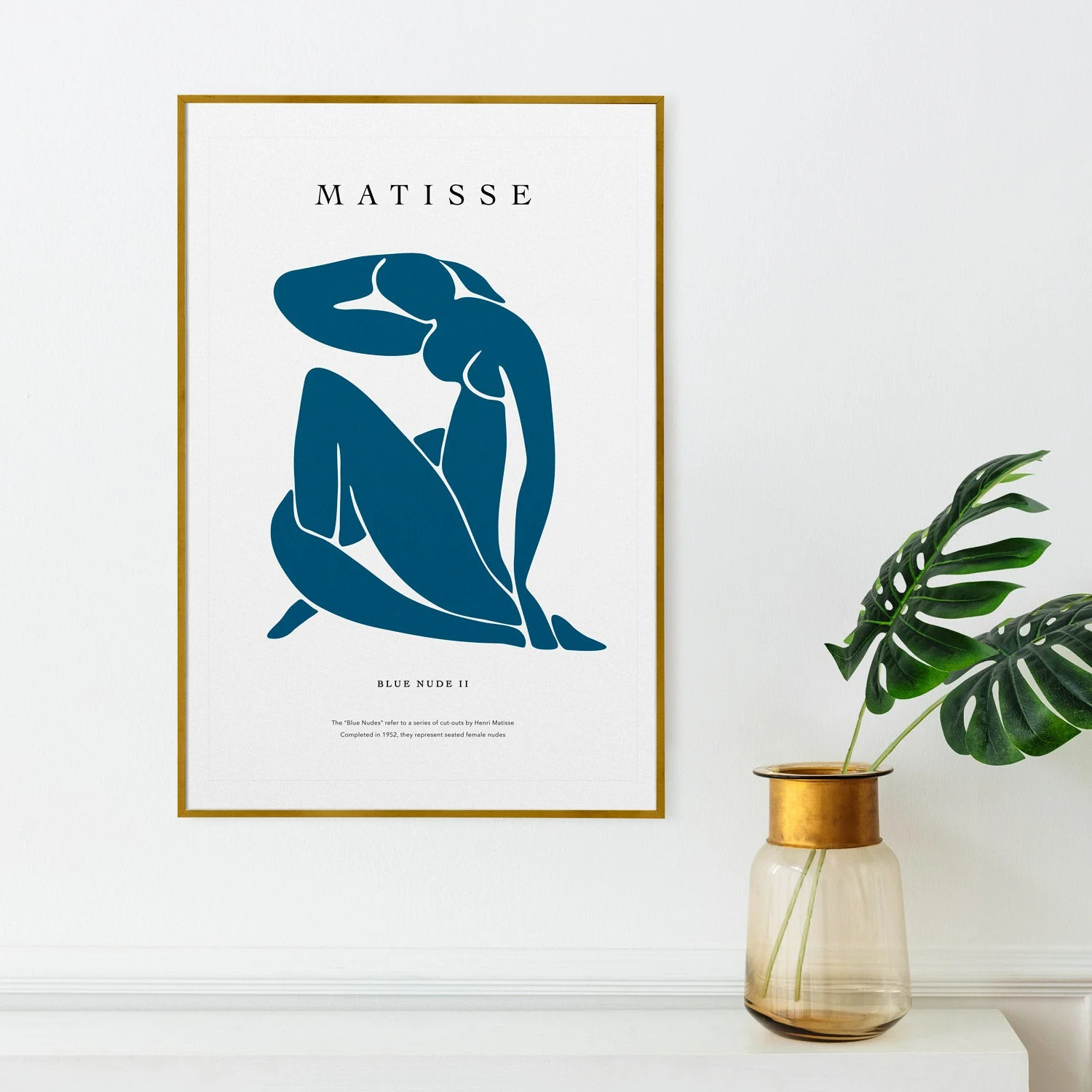 Blue Nude II by Matisse Art Poster