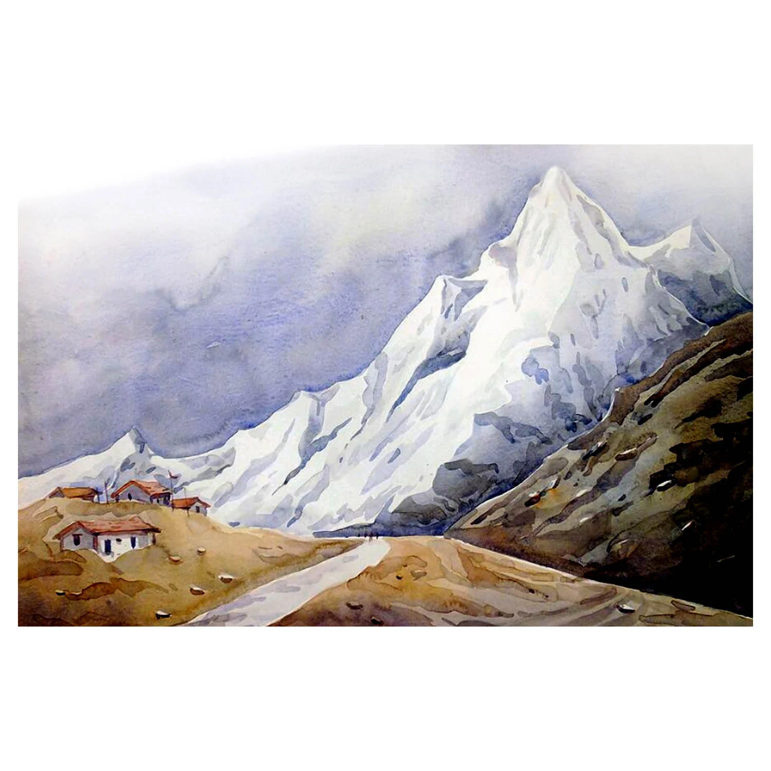 ‘Himalaya Mountain Peaks’ (Print)