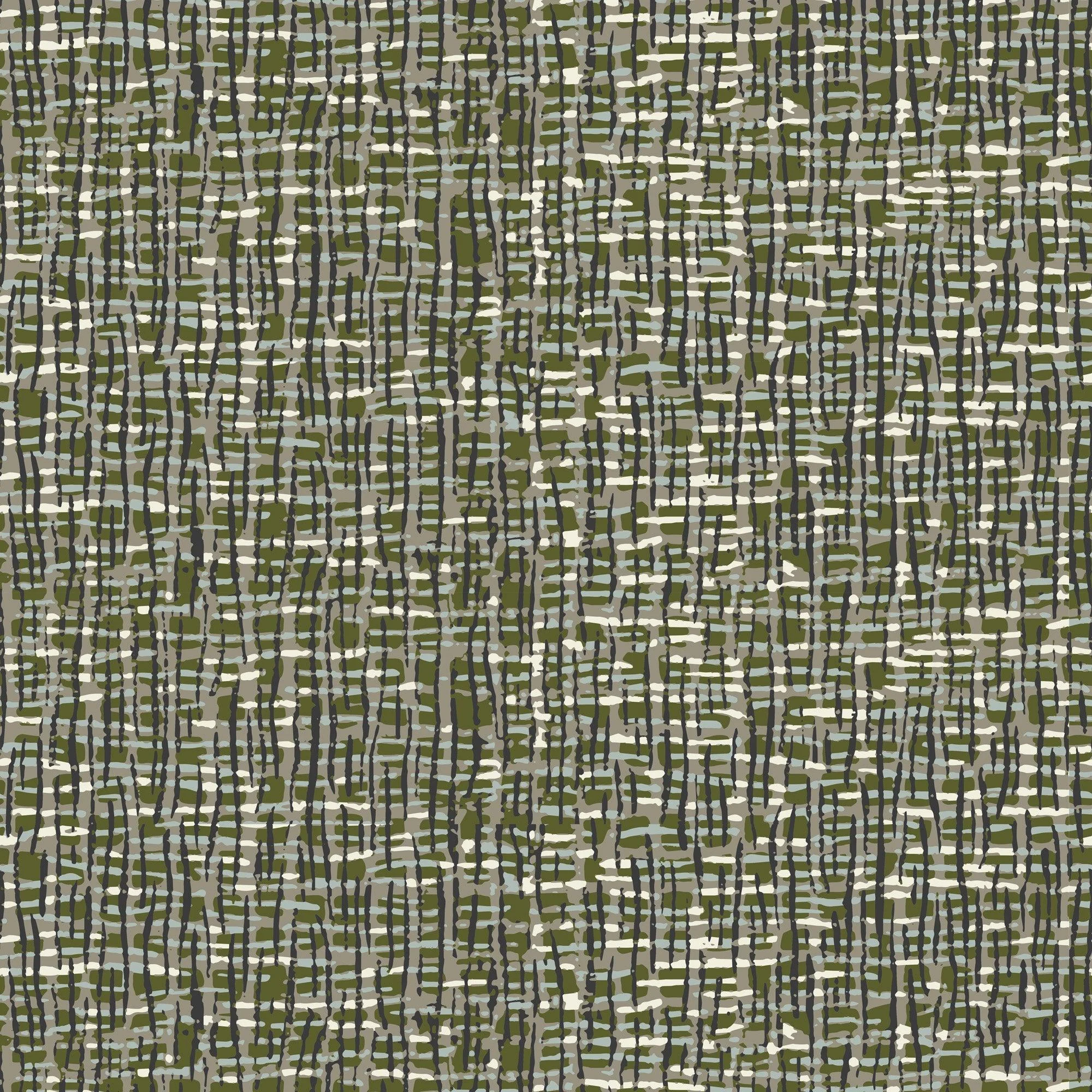 Atomic Weave - Olive Slate Wallpaper