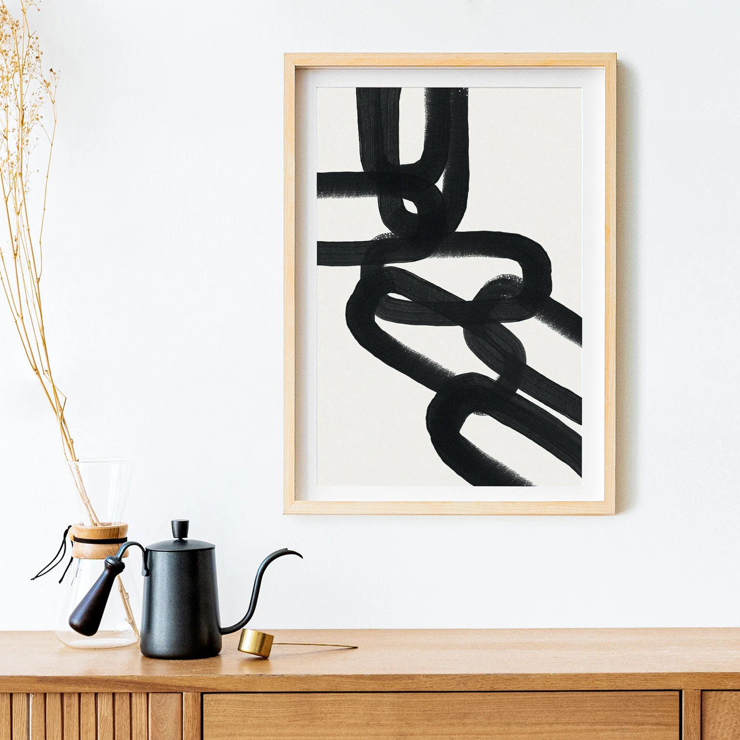 Brush Chain Art Print
