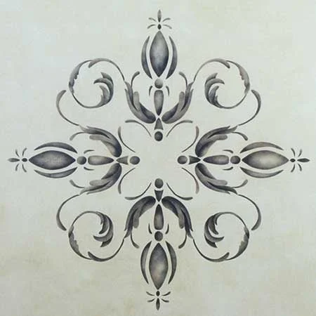 Palazzo Centerpiece Ceiling Stencil