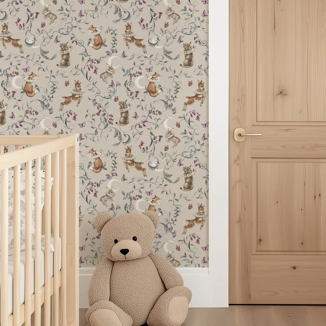 EazzyWalls Storybook Forest Animals Wallpaper
