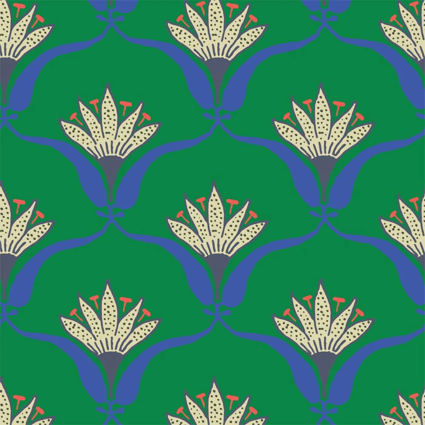 Wallflower - Jade Floral Wallpaper by Julianne Taylor Style