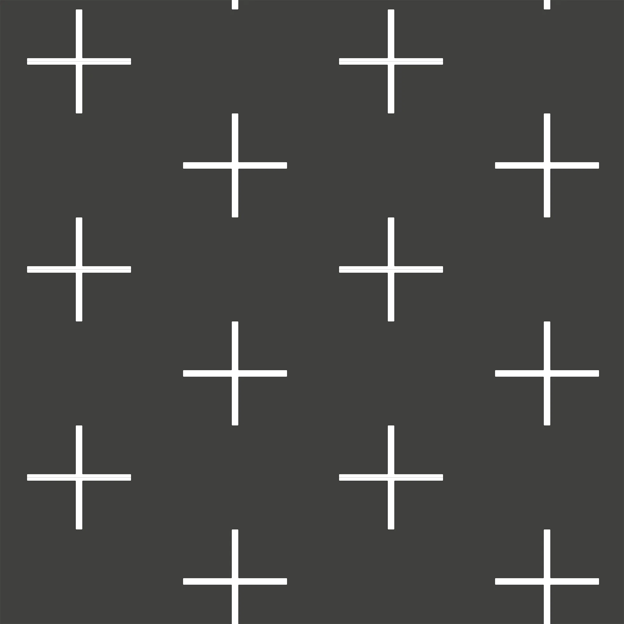 Addition Large - Jet Black Reverse Geometric Wallpaper by Mrs. Paranjape