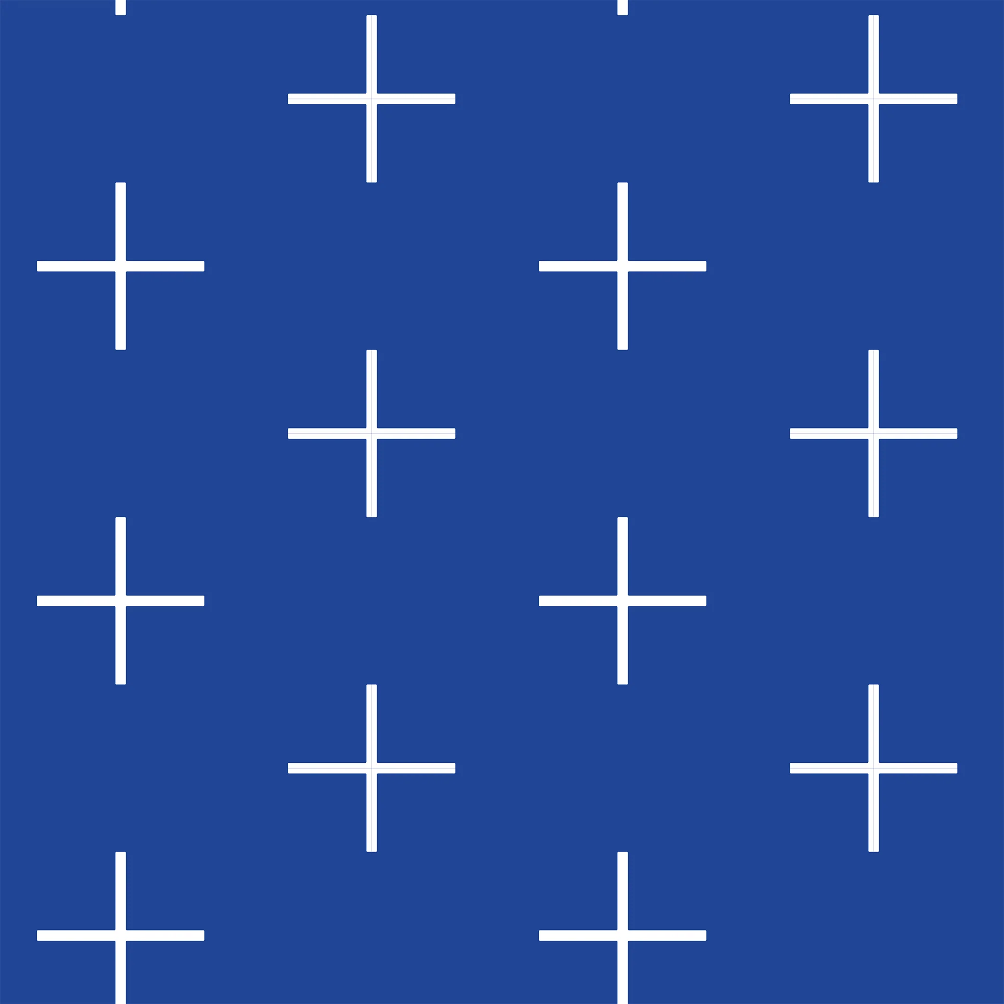 Addition Large - Yves Blue Reverse Geometric Wallpaper by Mrs. Paranjape