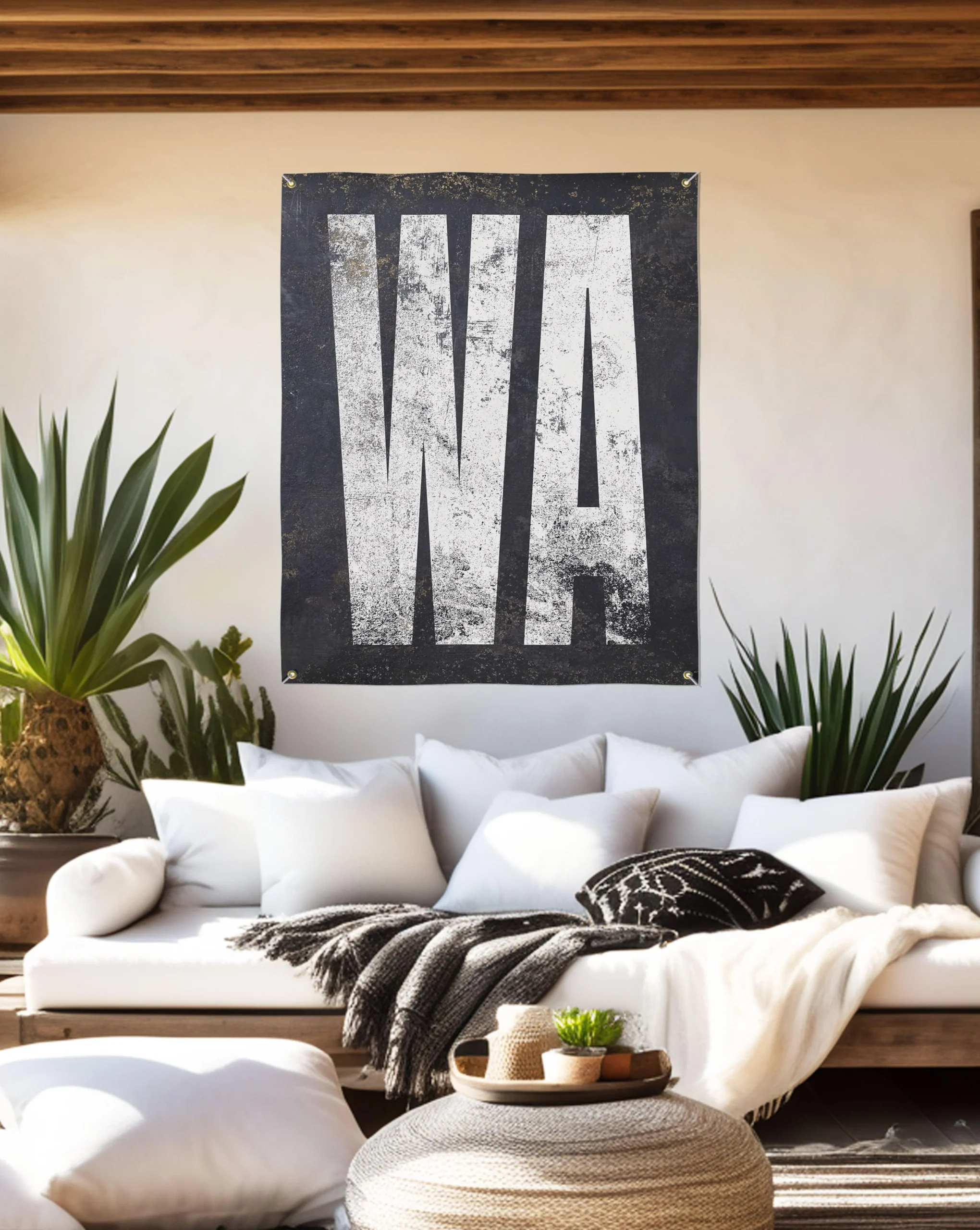 Celebrate Washington's Natural Beauty: Durable Indoor Outdoor Vinyl Banner for Any Space
