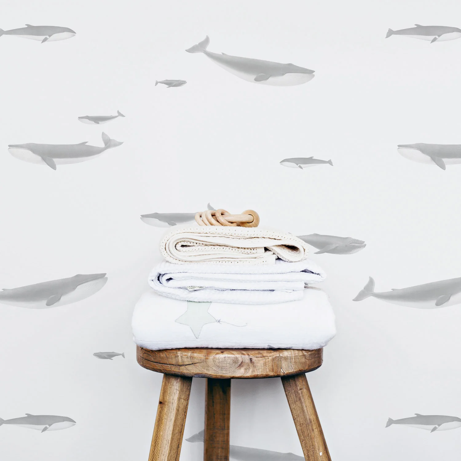 Whale Print Wallpaper