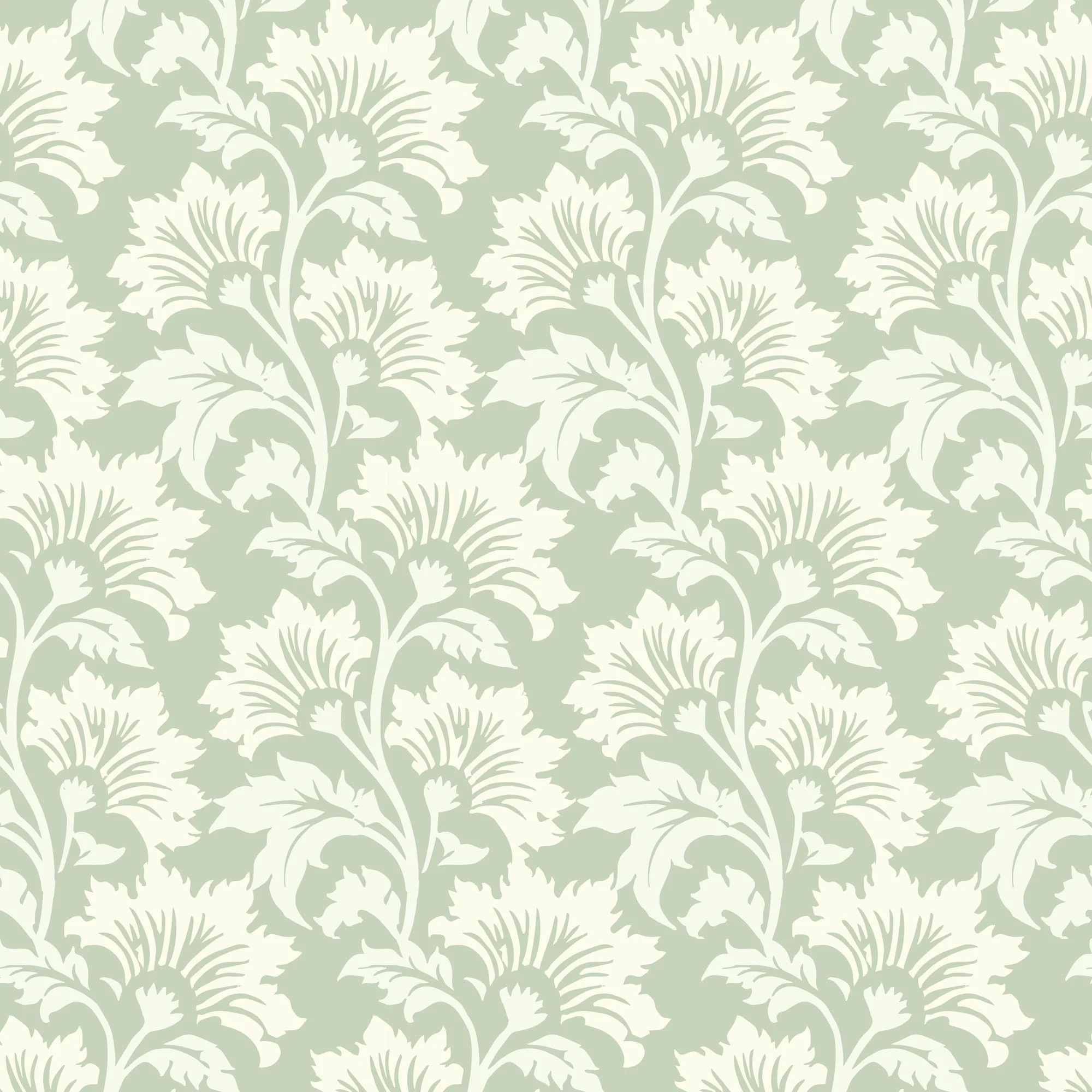 Wildflower - Pale Herb Botanical Wallpaper