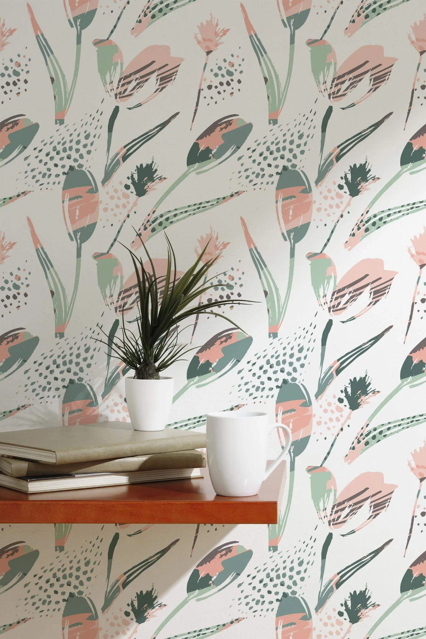 Abstract floral Wallpaper