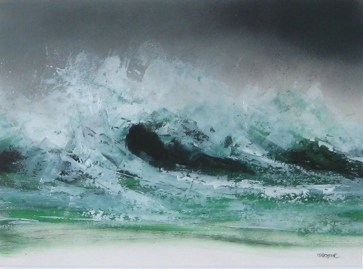 'Breaking Green' (2019) Acrylic painting by Bill McArthur