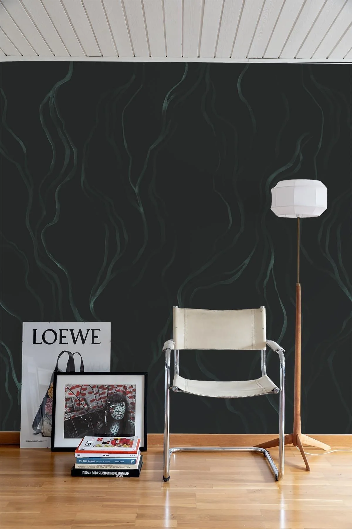 Organic Lines Dark green