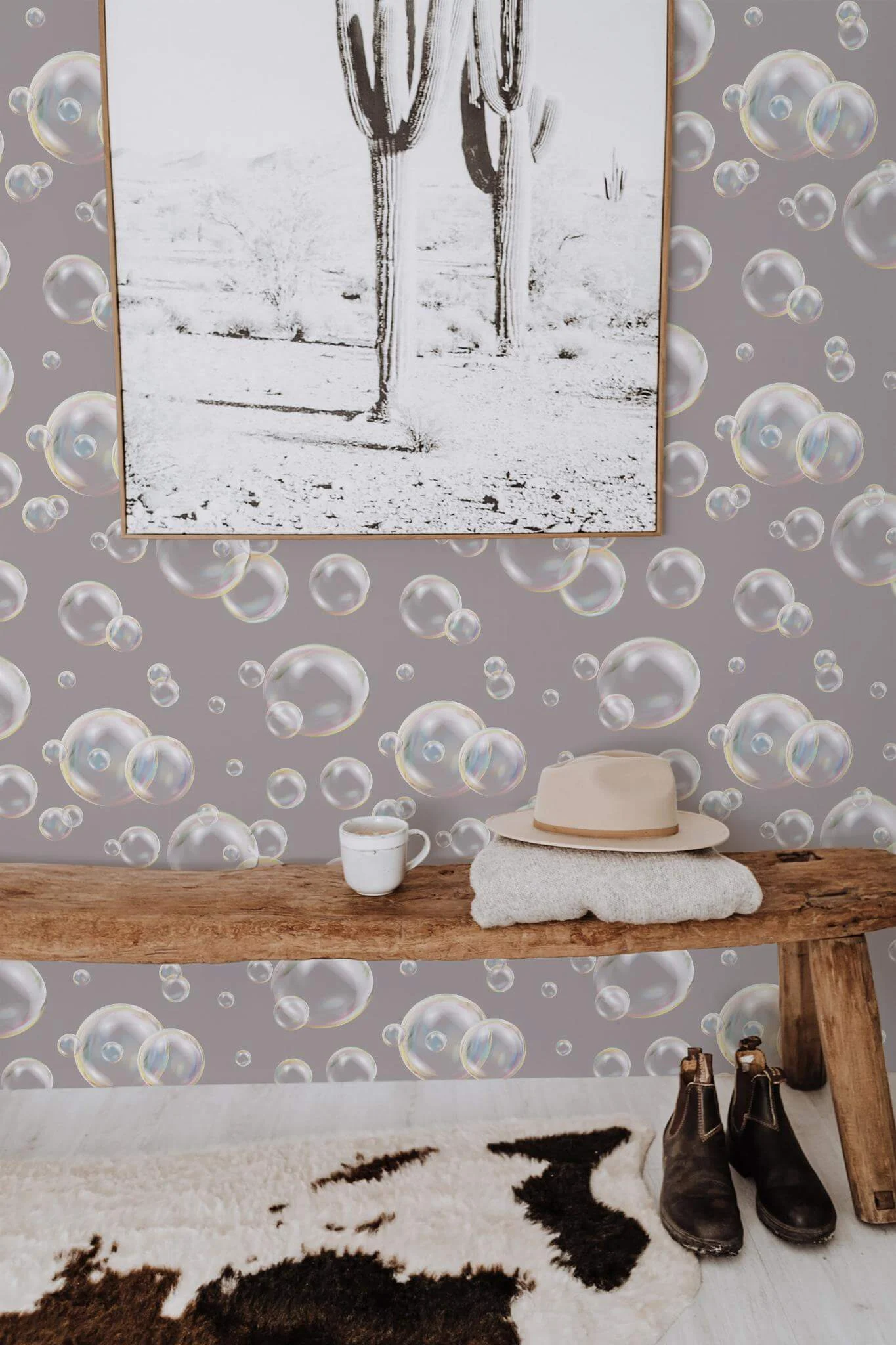 Modern bubbles Wallpaper