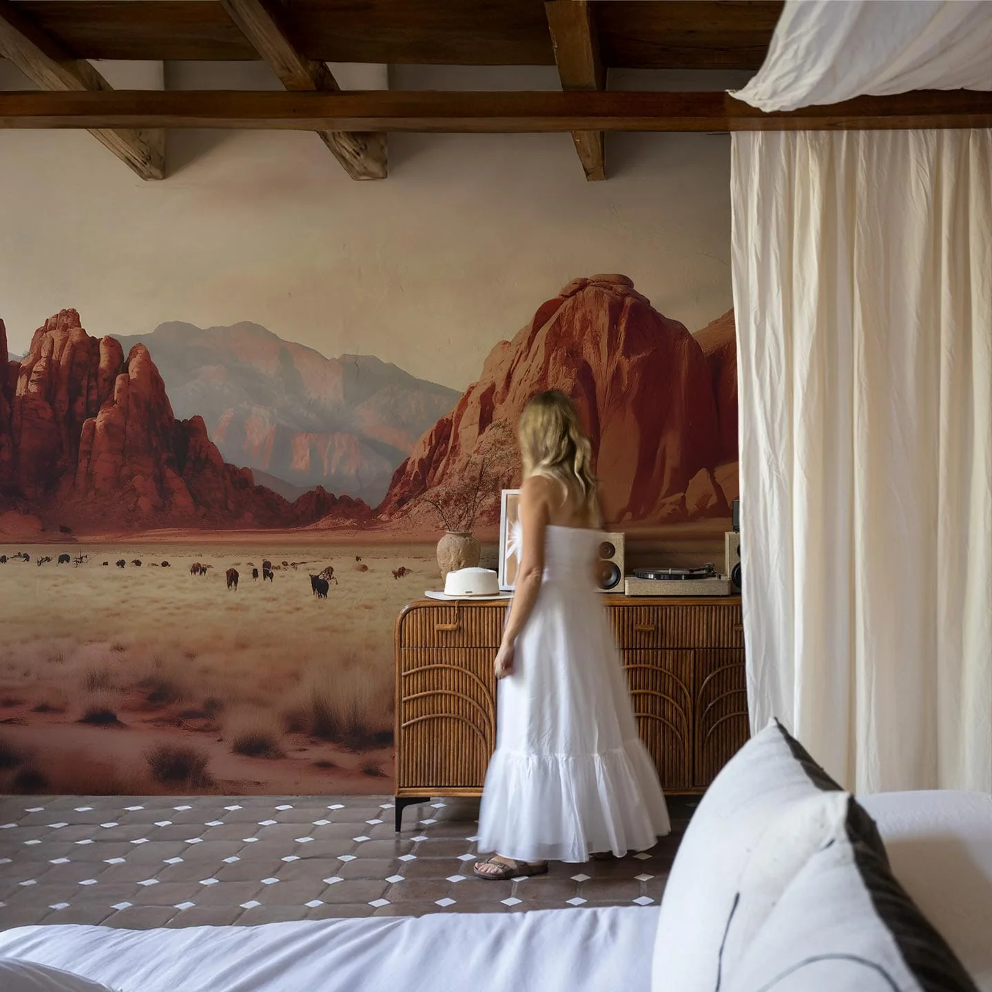 Desert Landscape Wall Mural
