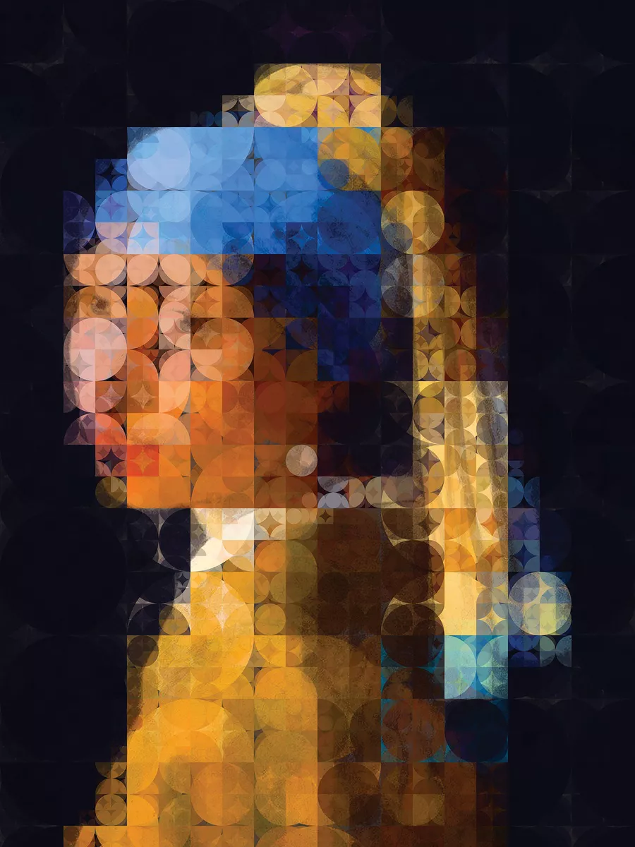 ...Girl with a Pearl Earring (2024) Print by Javier Diaz