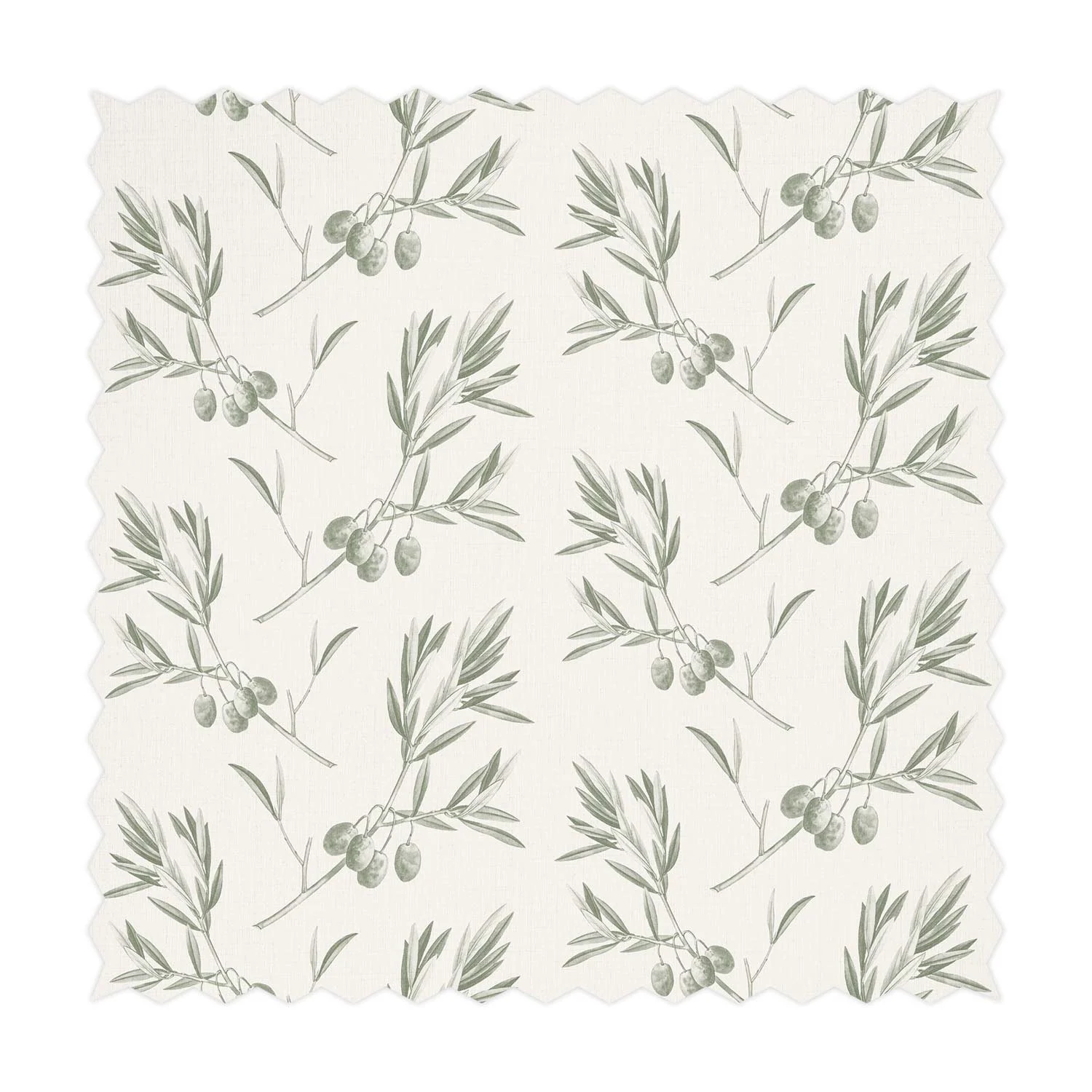 Vintage Olive Design Printed Fabric