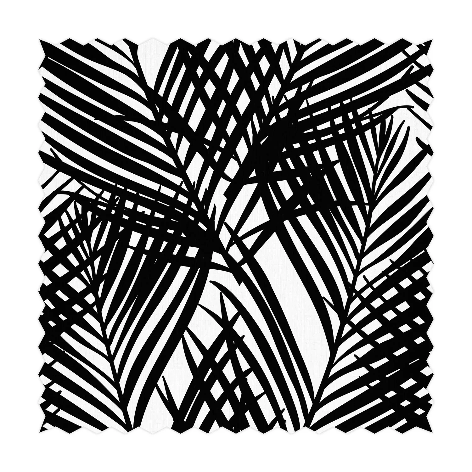 Bold Palm Leaf Design Printed Fabric
