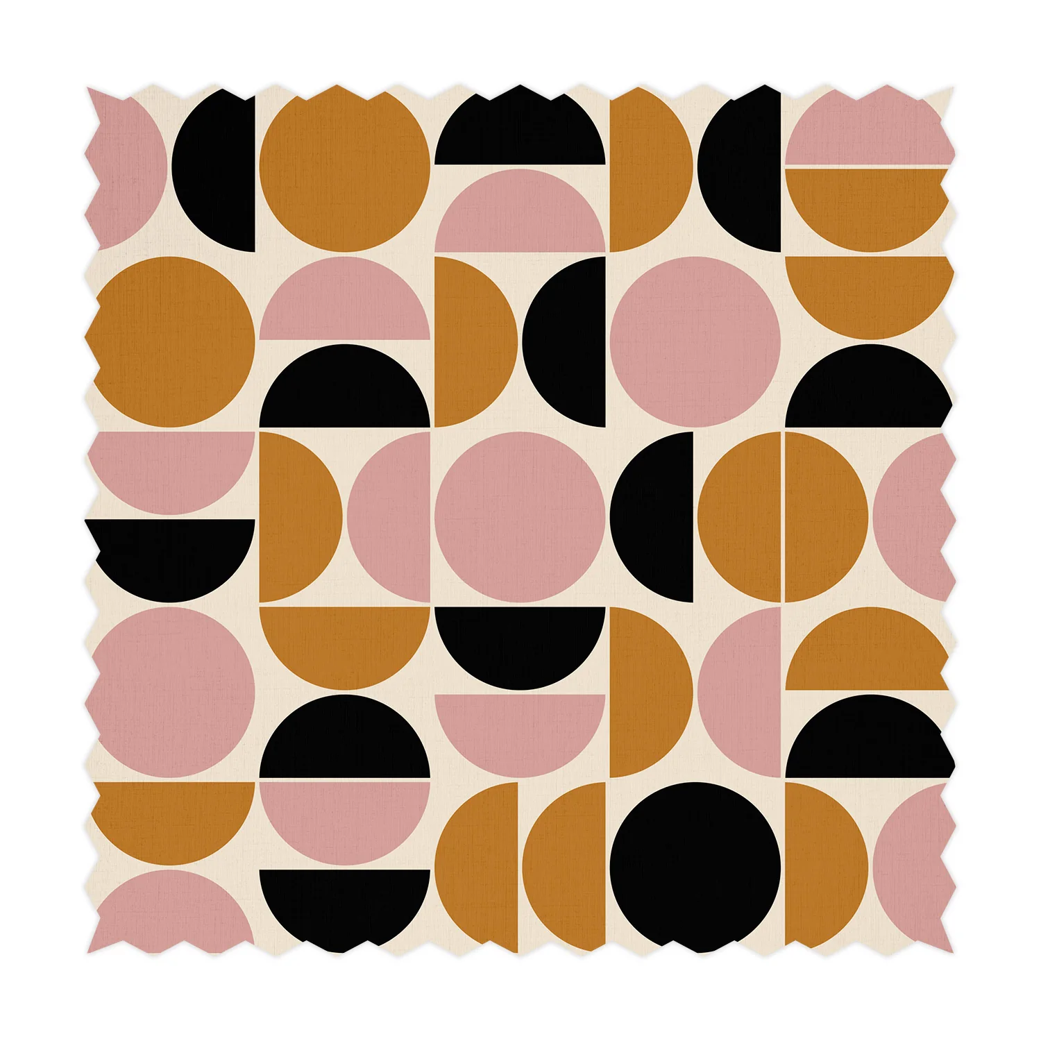 Retro Colors Soft Geometric Design Printed Fabric
