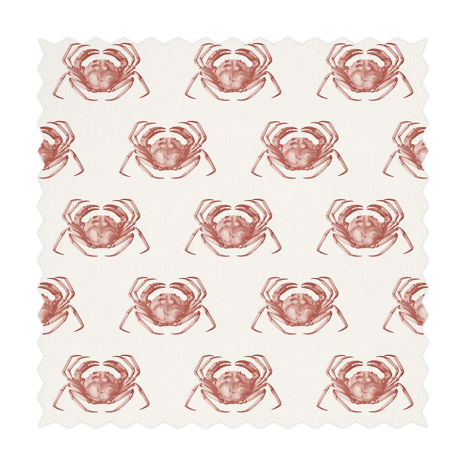 Crab Pattern Printed Fabric