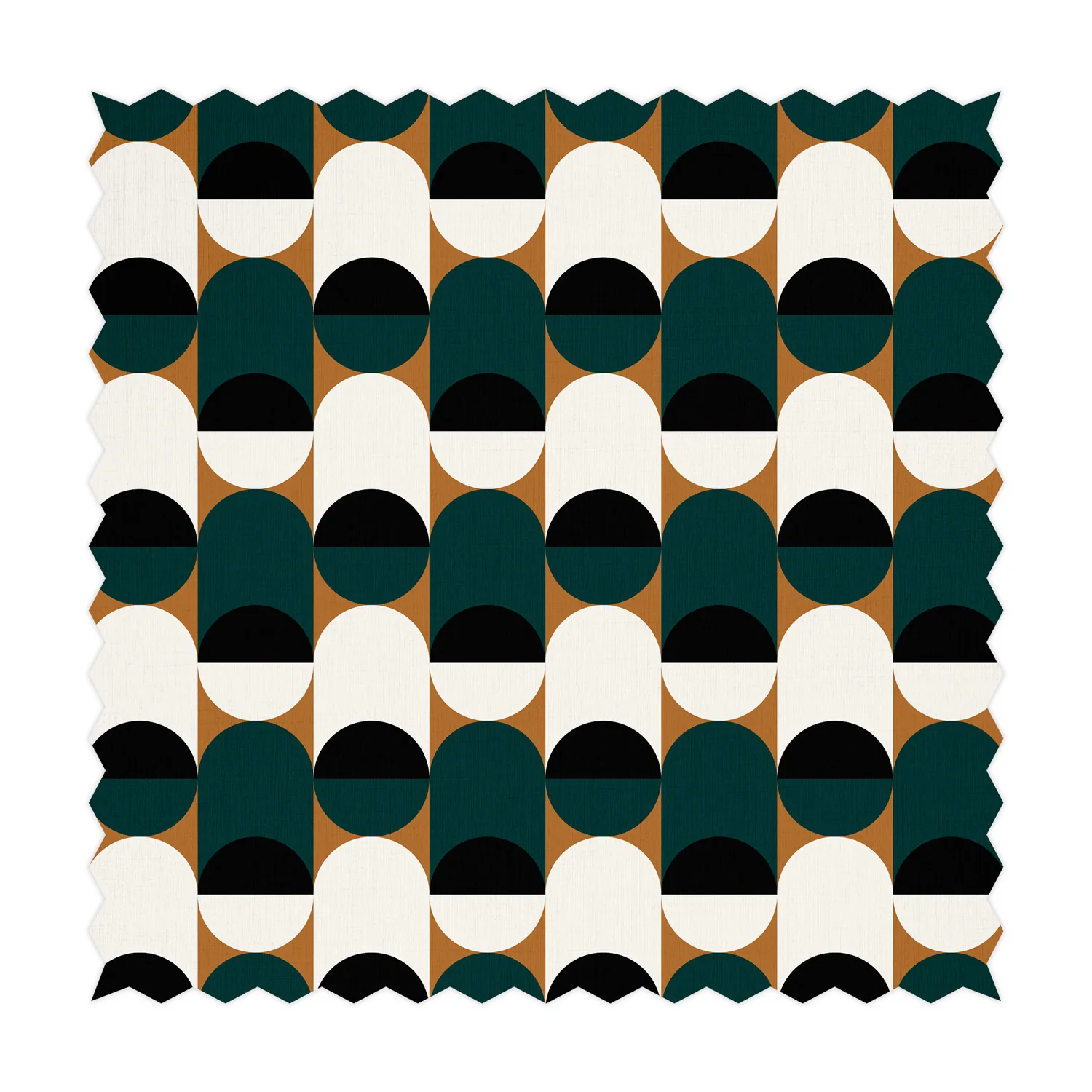 Pine Retro Design Printed Fabric