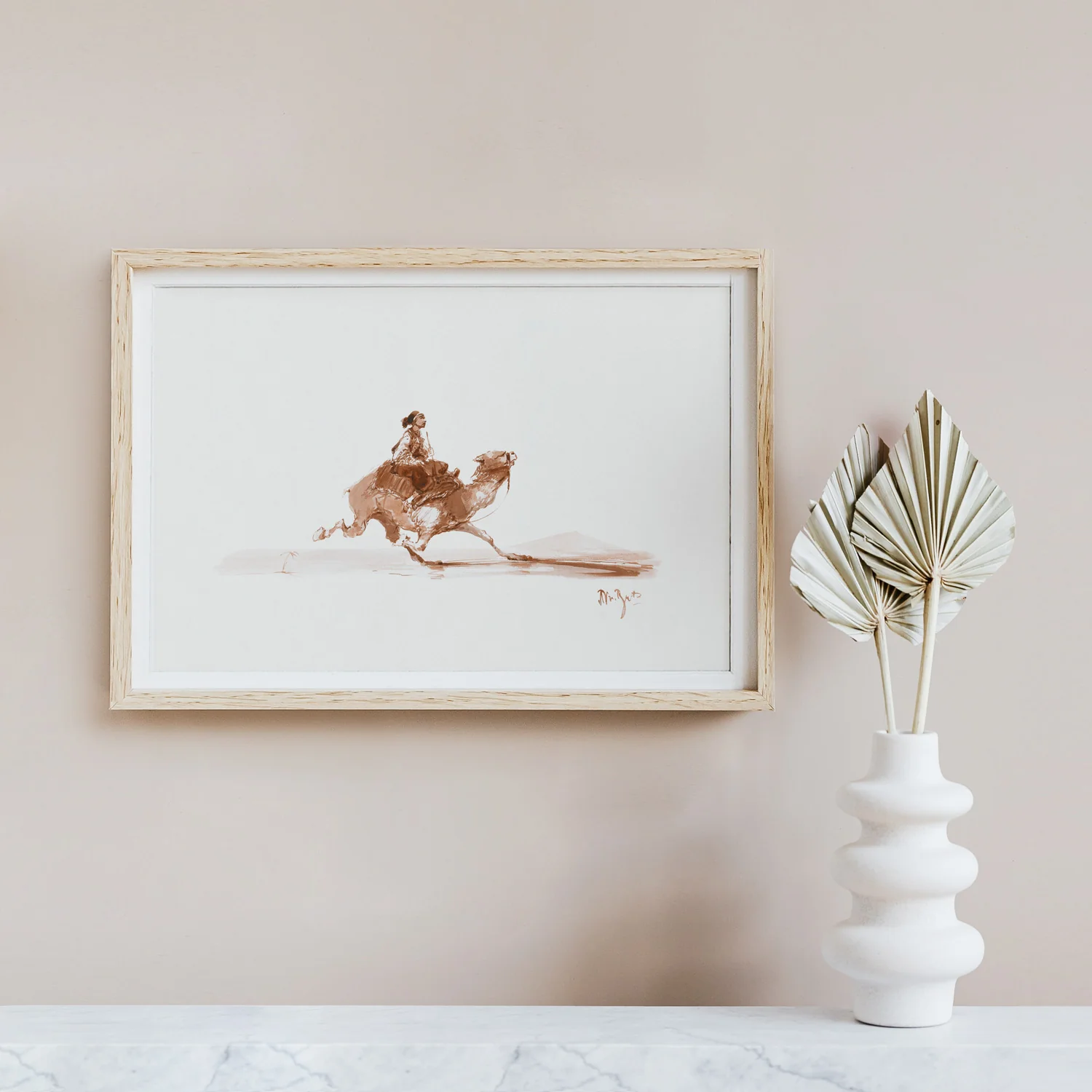 The Camel Art Poster