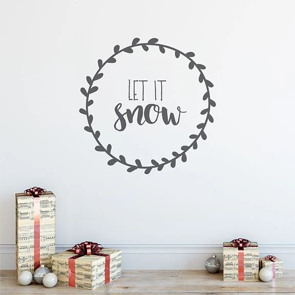 Let It Snow Wall Decal