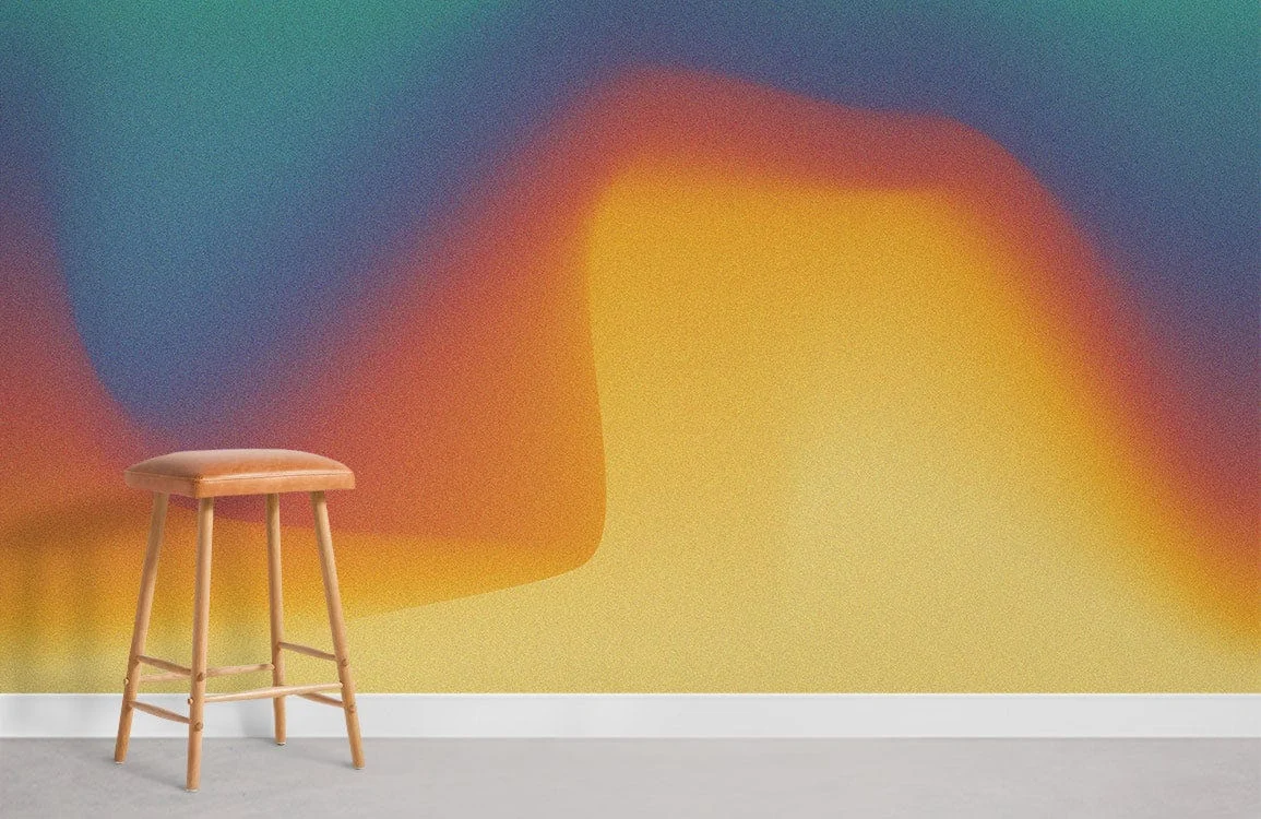 Abstract Orange Gradient Modern Mural Wallpaper