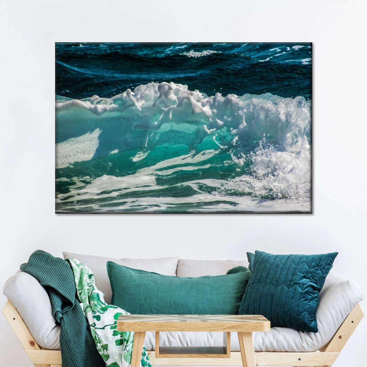 Foamy Ocean Wave Wall Art