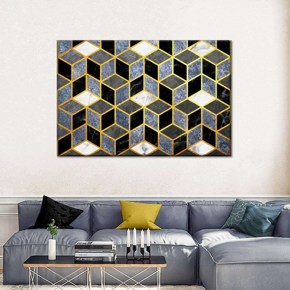Marble Cubes Wall Art