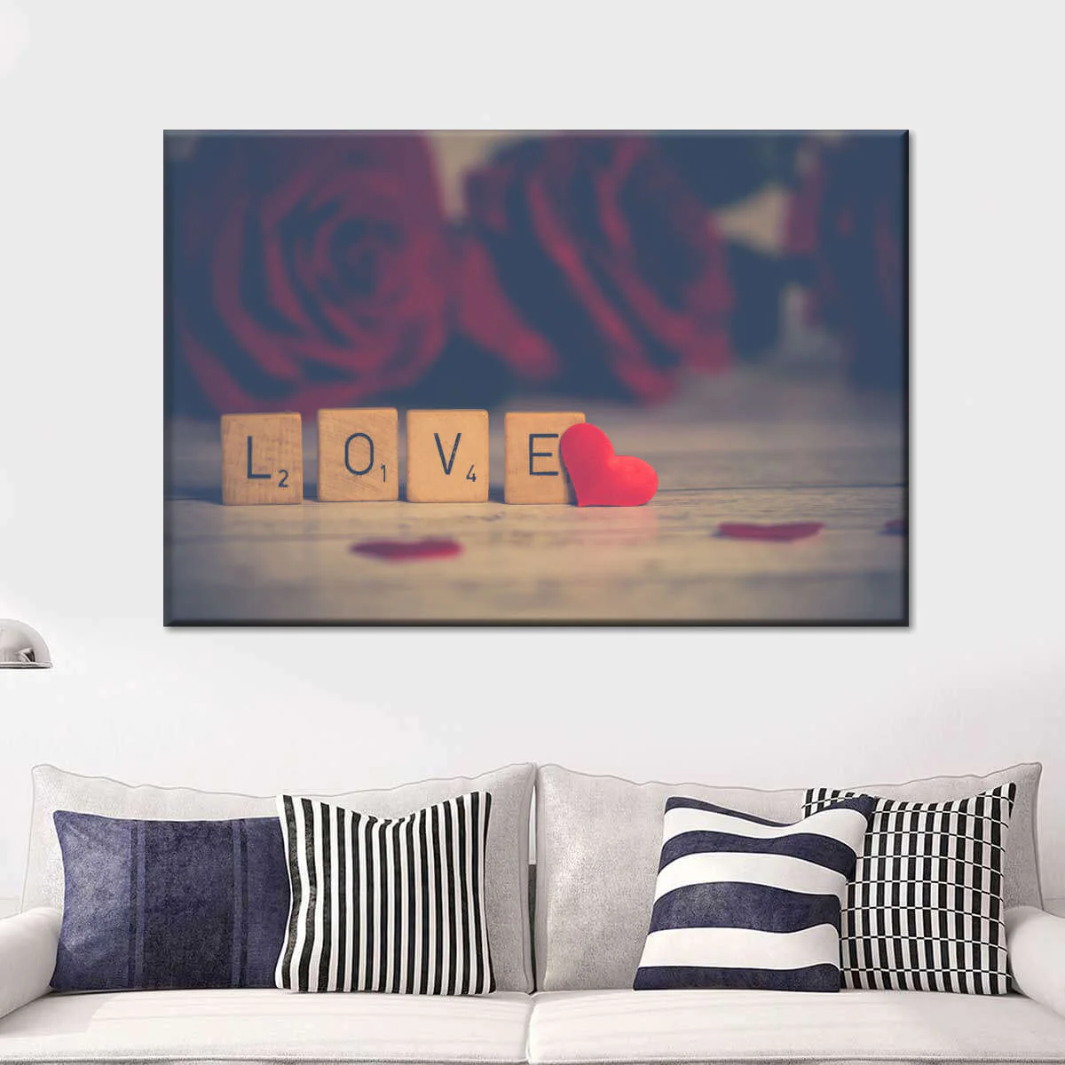 Love Blocks Heart Wall Art