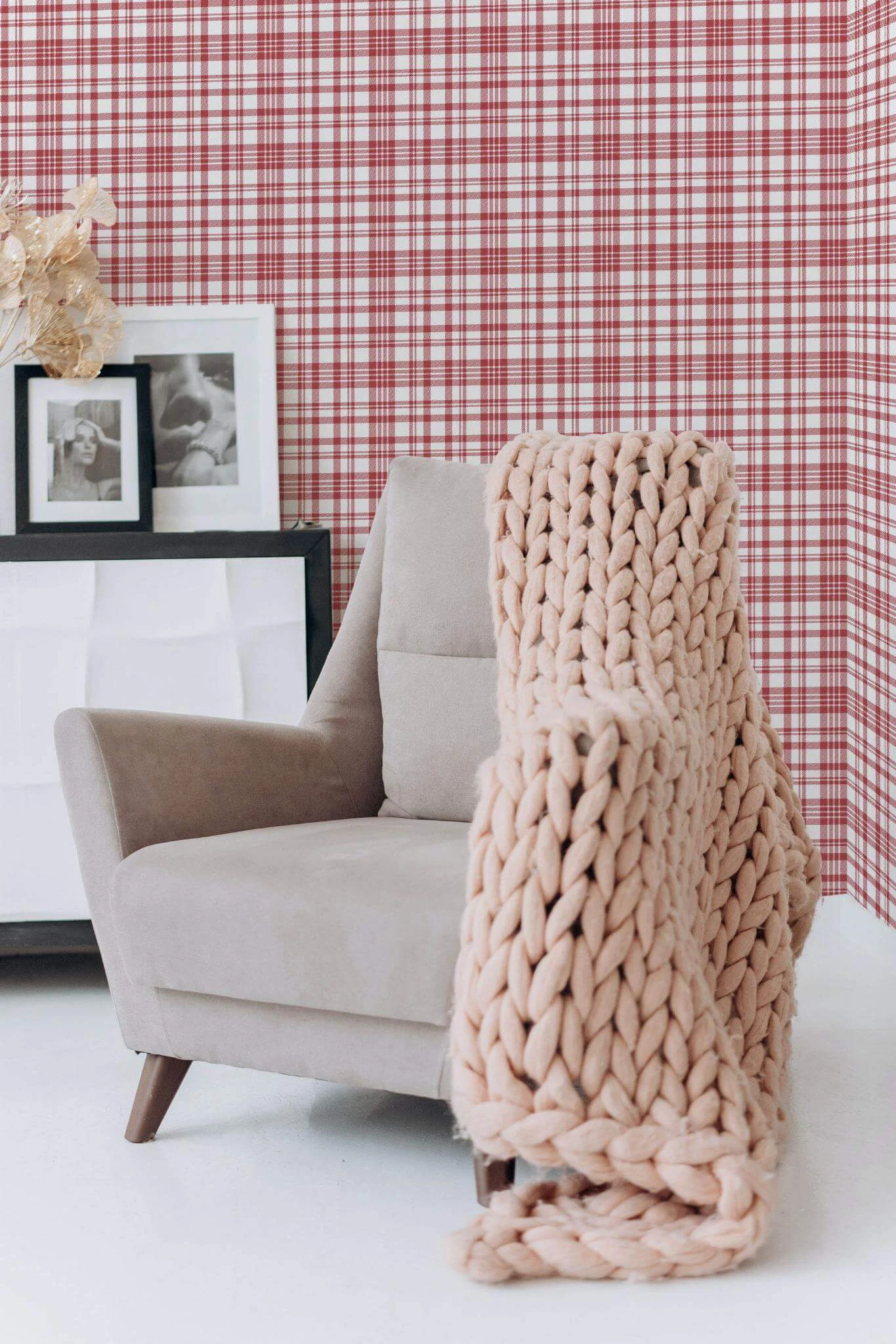 Red plaid Wallpaper