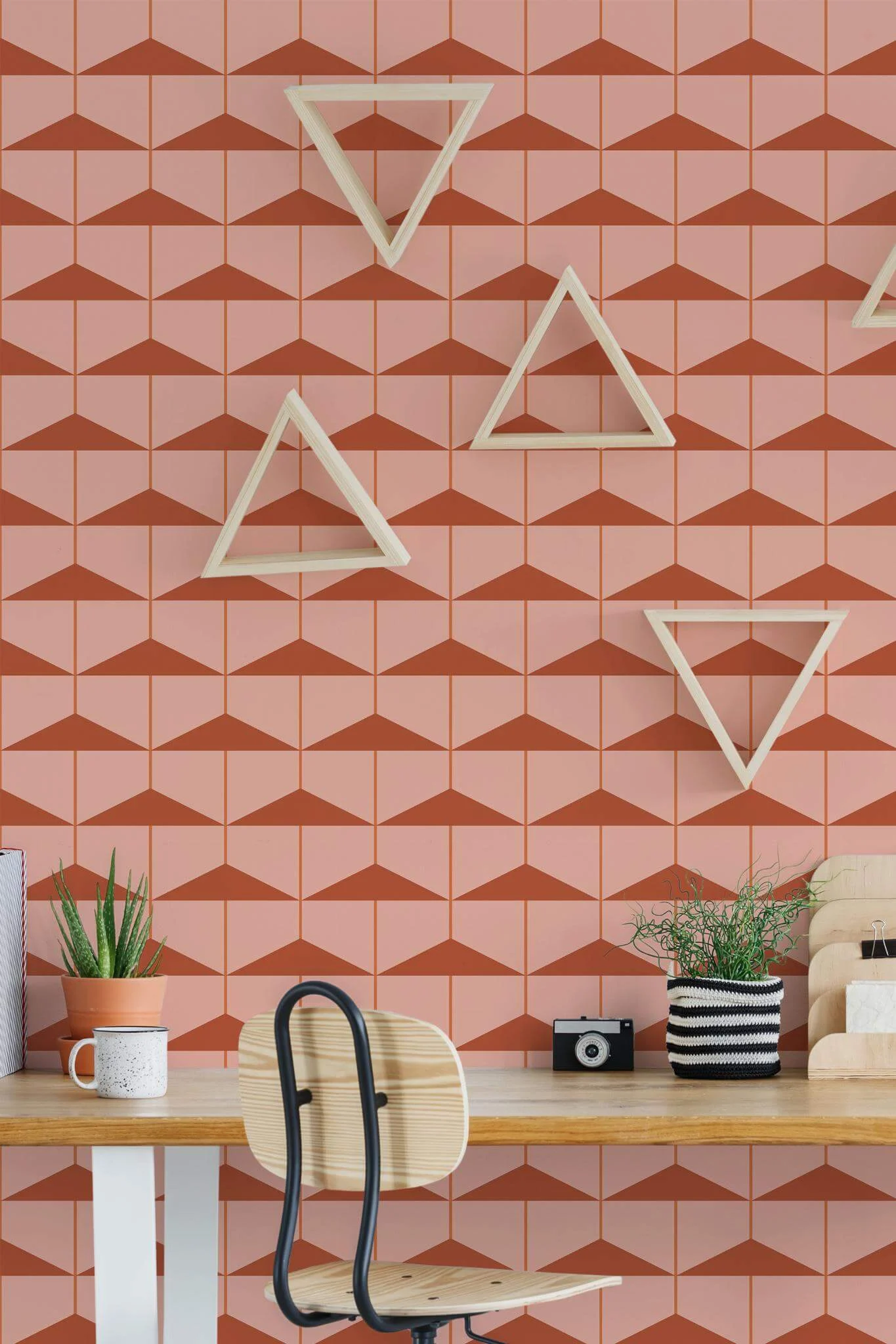 Terracotta Pink Blend Wallpaper