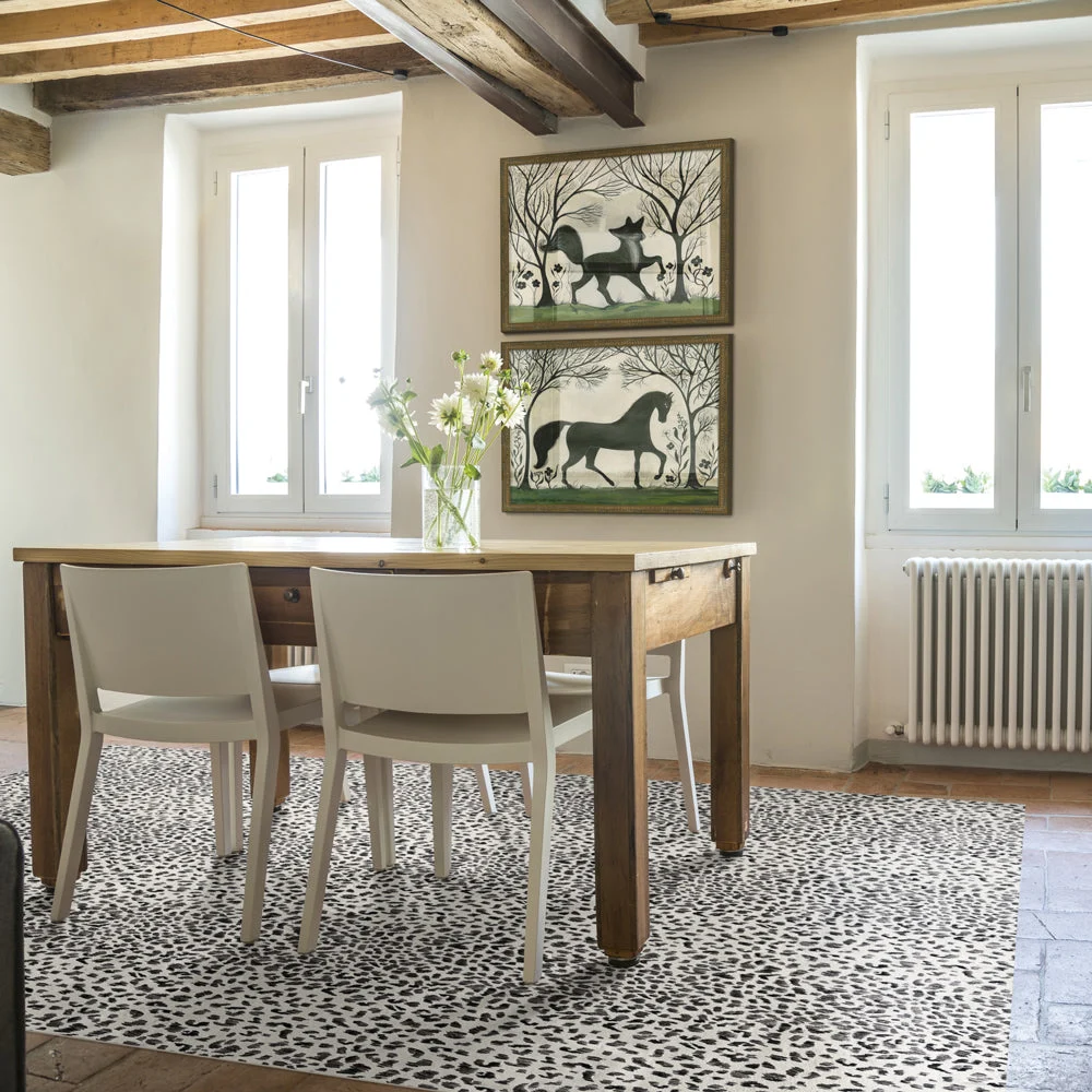 Animal Print Vinyl Floor Mat